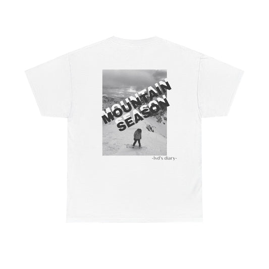 "Mountain season" Tee (black text) - lvd's diary