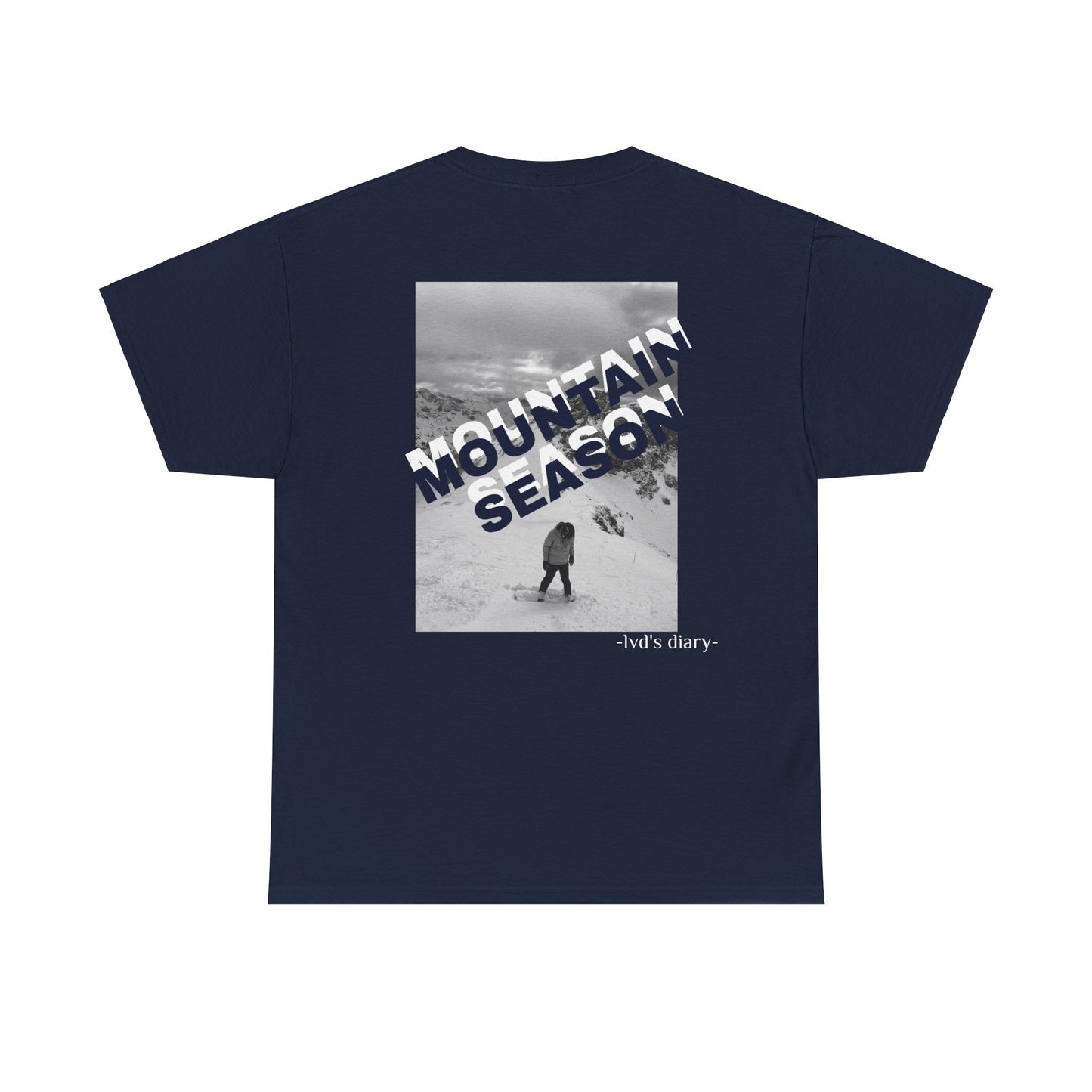 "Mountain season" Tee (black text) - lvd's diary